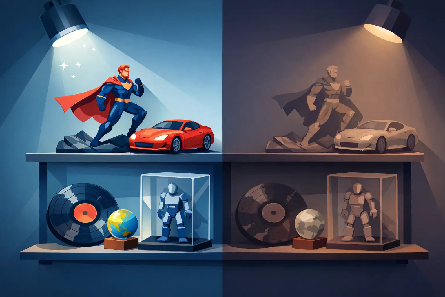 Do LED Lights Fade Collectibles?