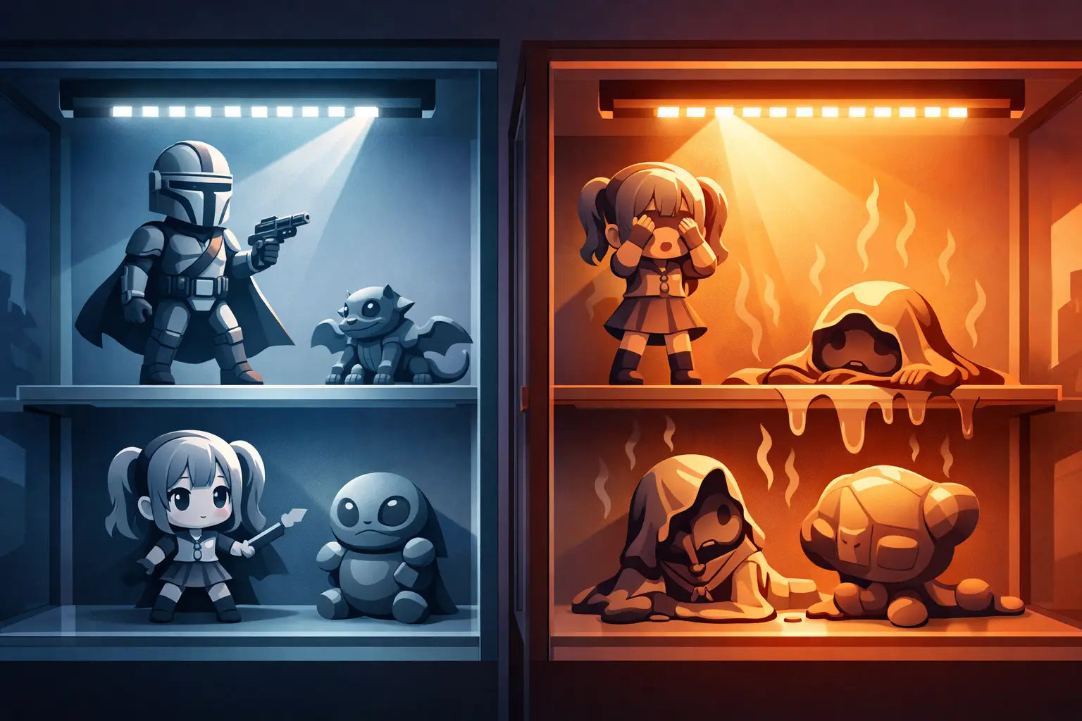 Can LED Lights Damage Figures in Your Display?