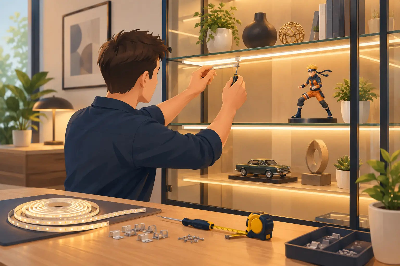 How to Add LED Brackets to a Display Cabinet