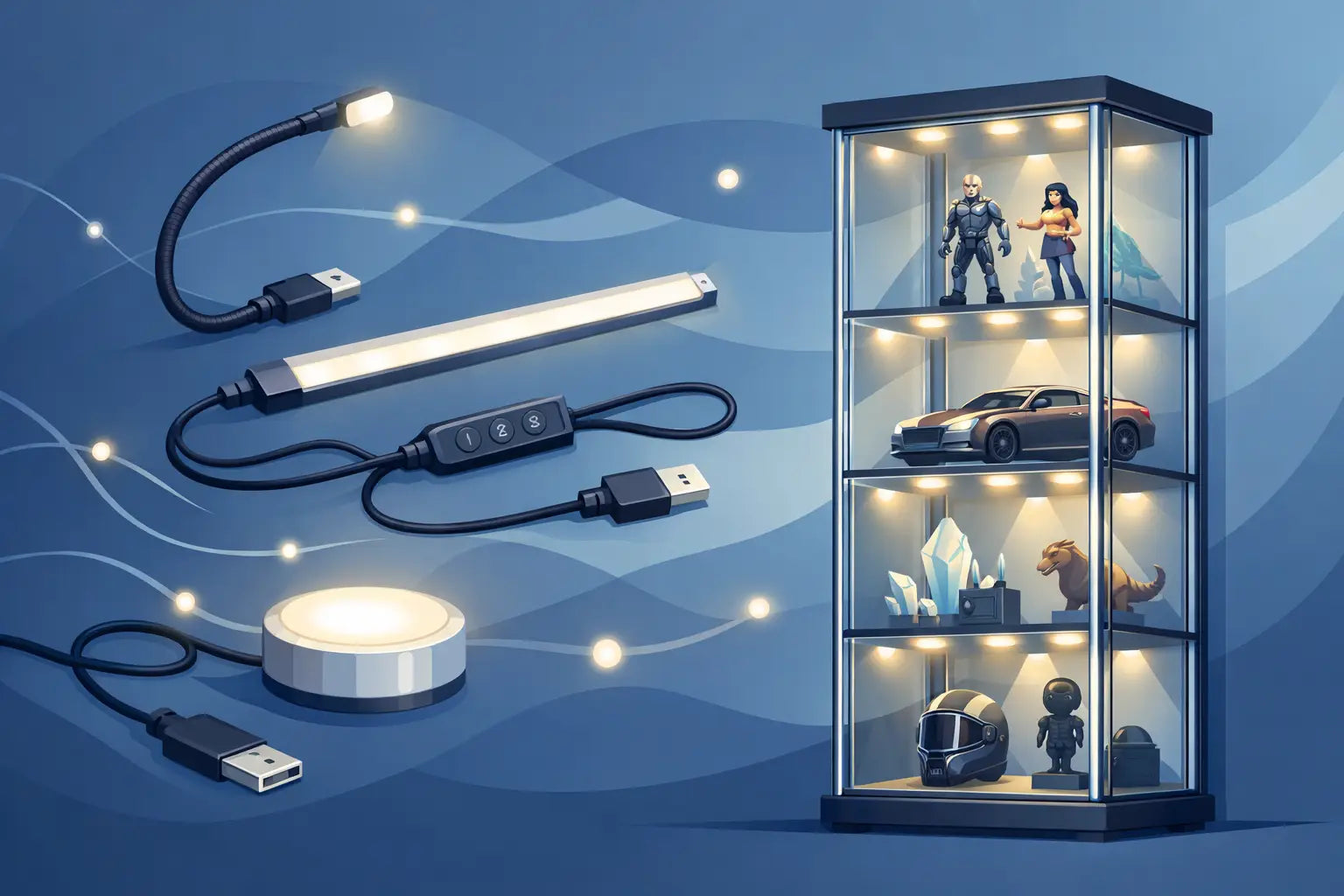 Best USB Lights for Detolf Display Cabinets