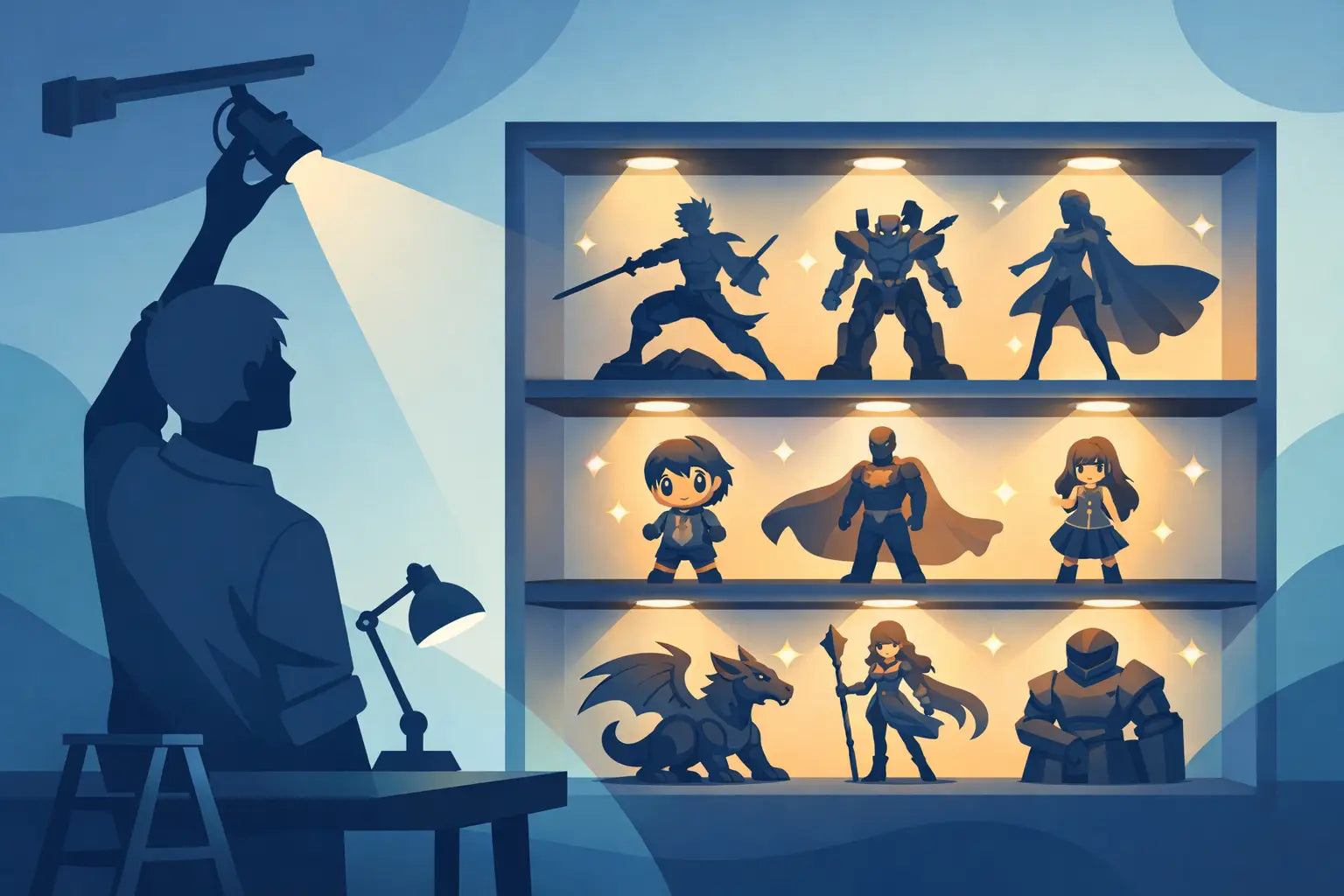 How to Improve Lighting for Figure Shelves