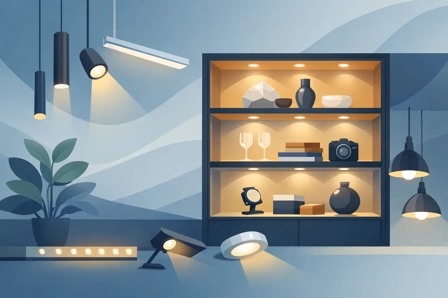 Custom Display Cabinet Lighting That Fits